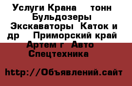 Услуги Крана 25 тонн. Бульдозеры. Экскаваторы. Каток и др. - Приморский край, Артем г. Авто » Спецтехника   